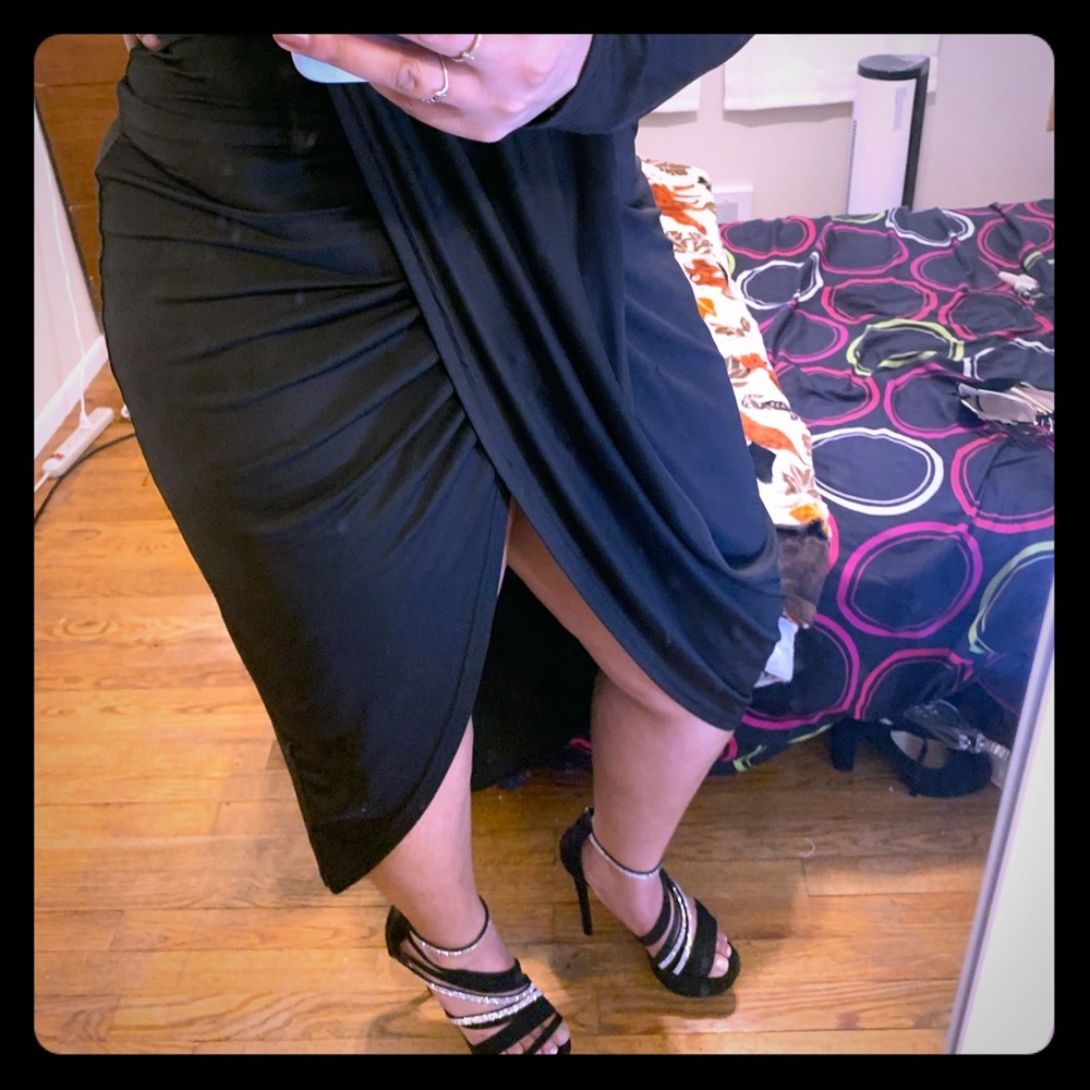 Black and Silver Heels